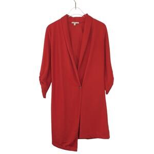 Charlotte Russe Red Casual Angled Blazer Jacket Small Corpcore